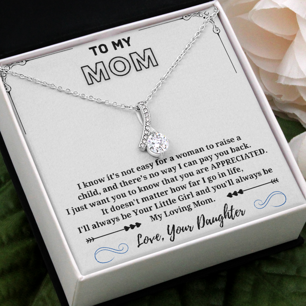 My Loving Mom - Alluring Beauty Necklace White