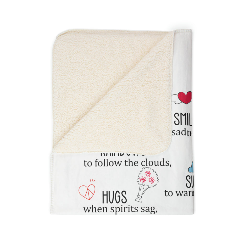 Custom Name Prayer-for-you Fleece Sherpa Blanket