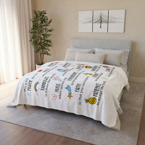 Custom Name Prayer-for-you Fleece Sherpa Blanket