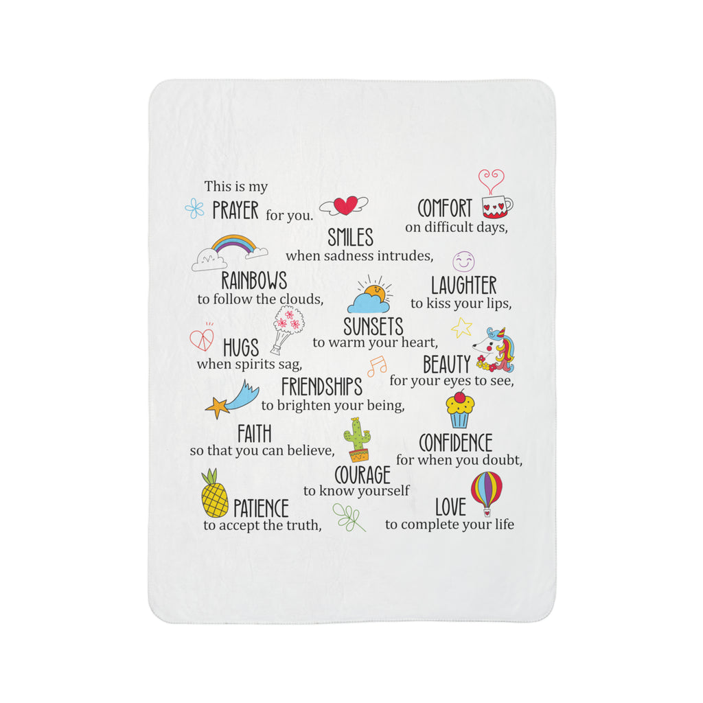 Custom Name Prayer-for-you Fleece Sherpa Blanket