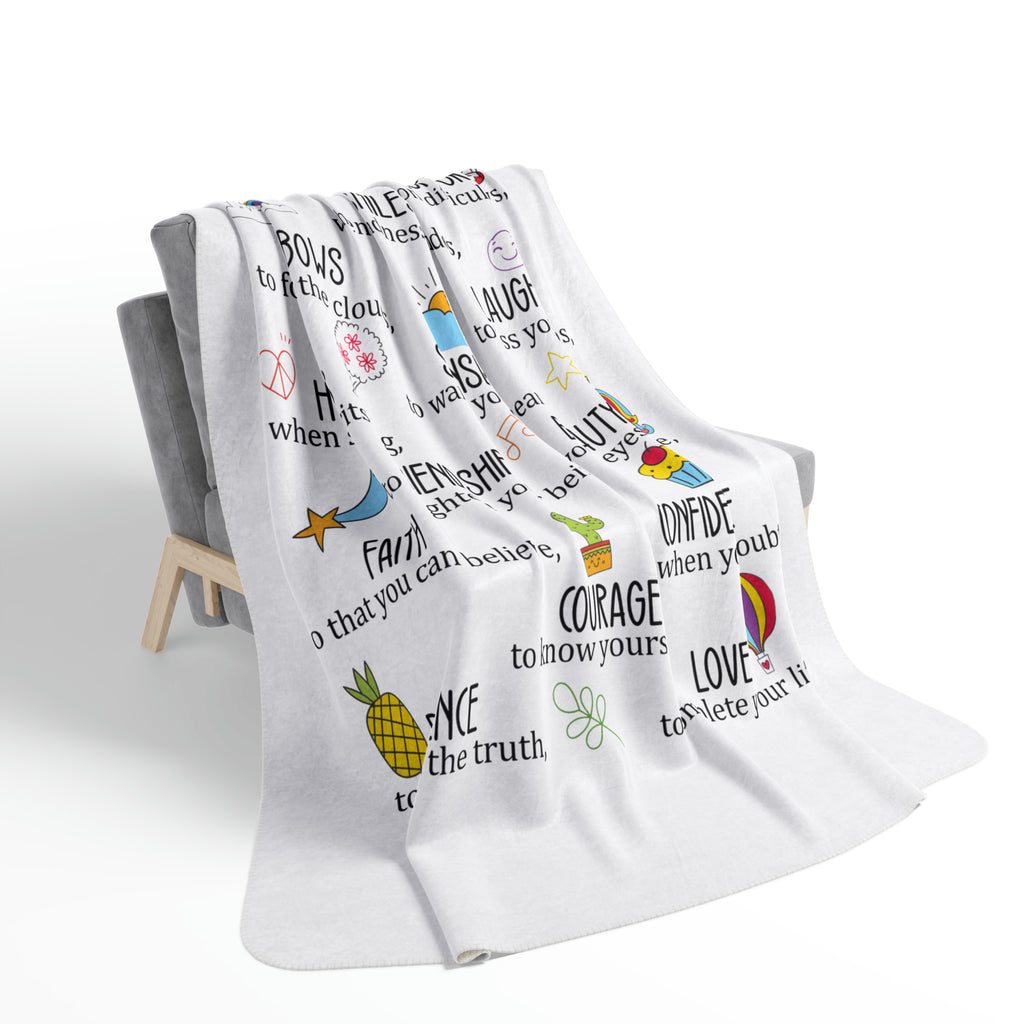 Custom Name Prayer-for-you Fleece Sherpa Blanket