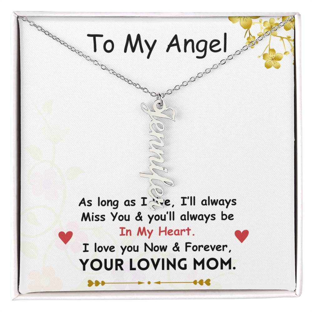 Vertical Name Necklace