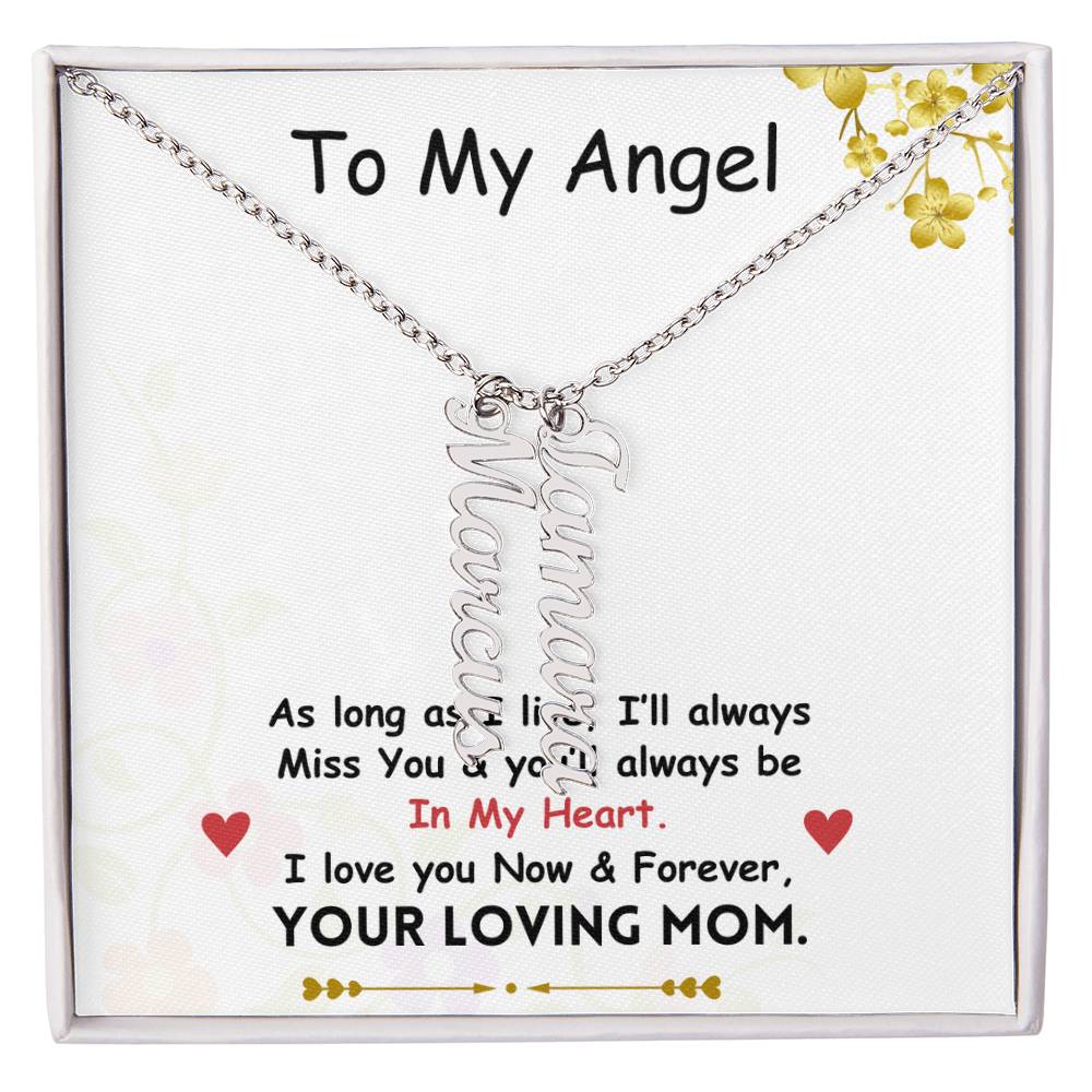 Vertical Name Necklace