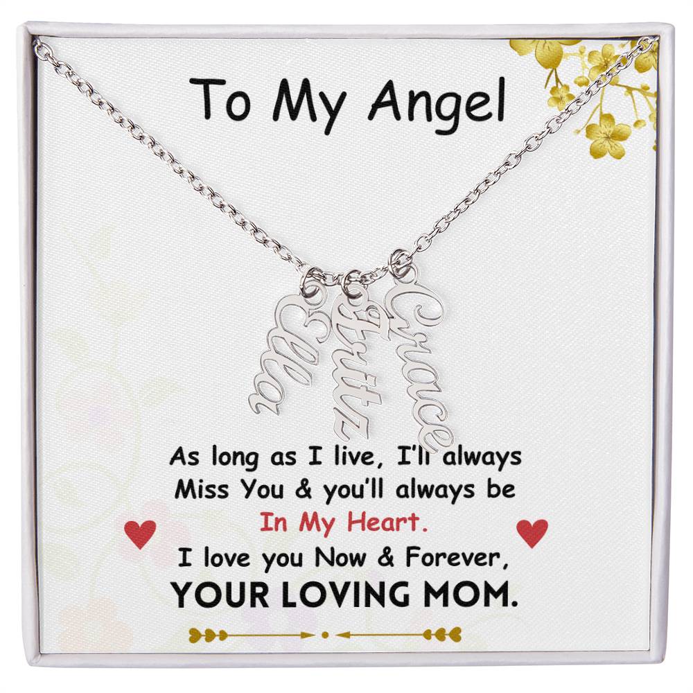 Vertical Name Necklace