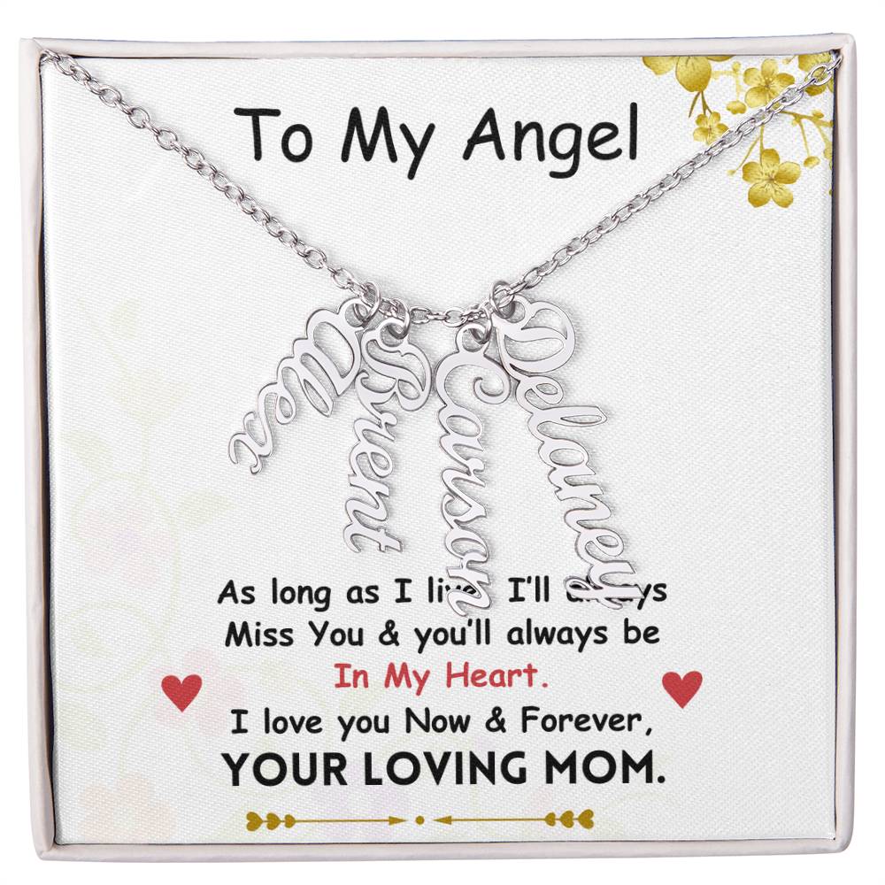 Vertical Name Necklace