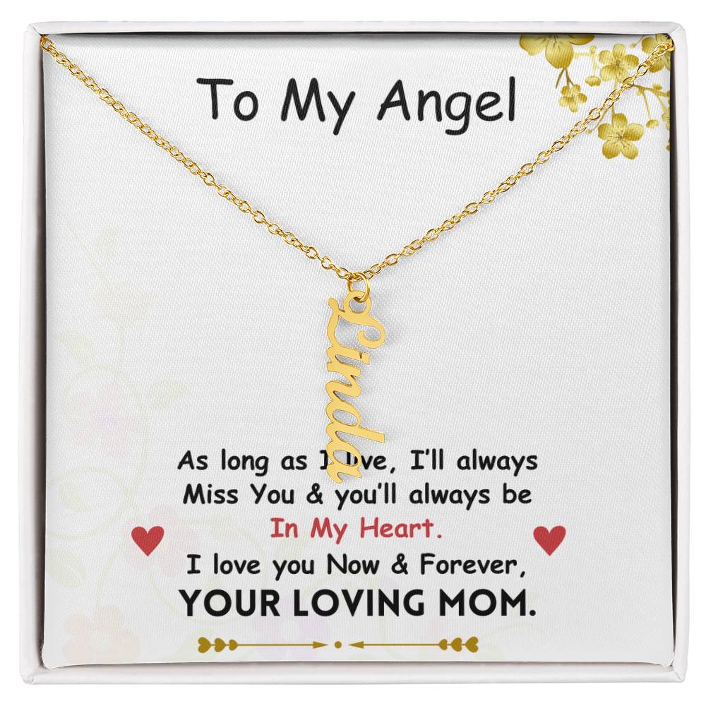 Vertical Name Necklace