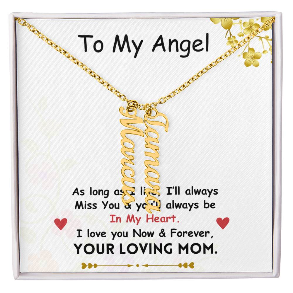 Vertical Name Necklace
