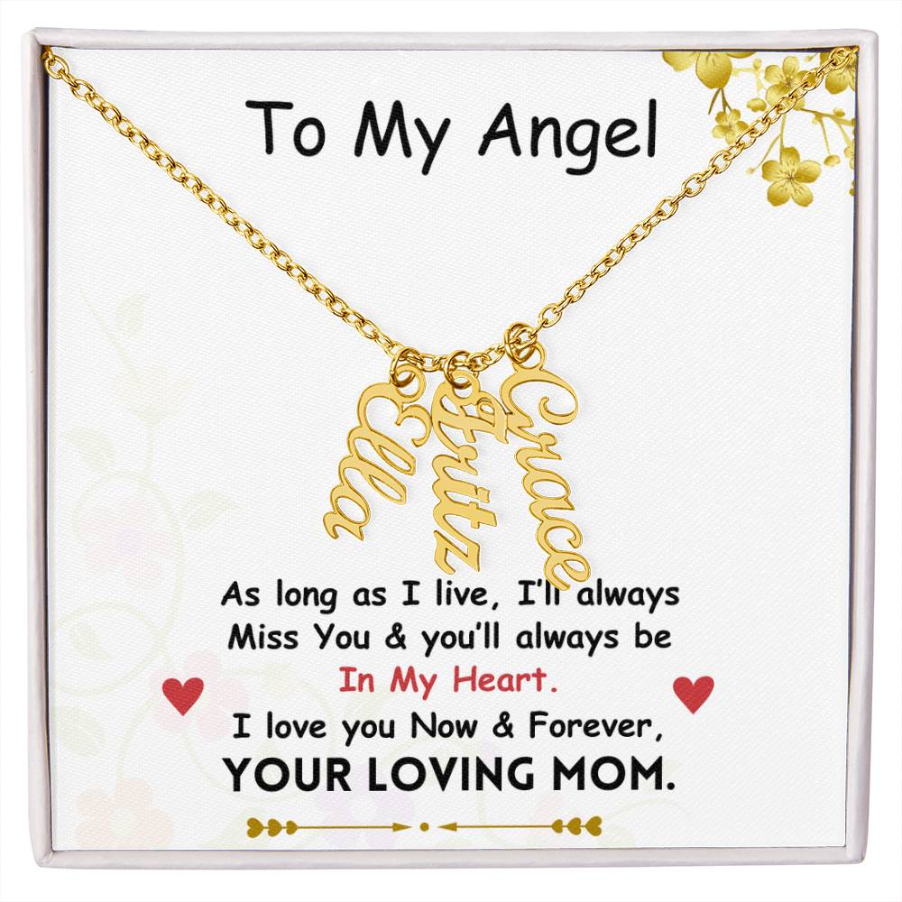 Vertical Name Necklace