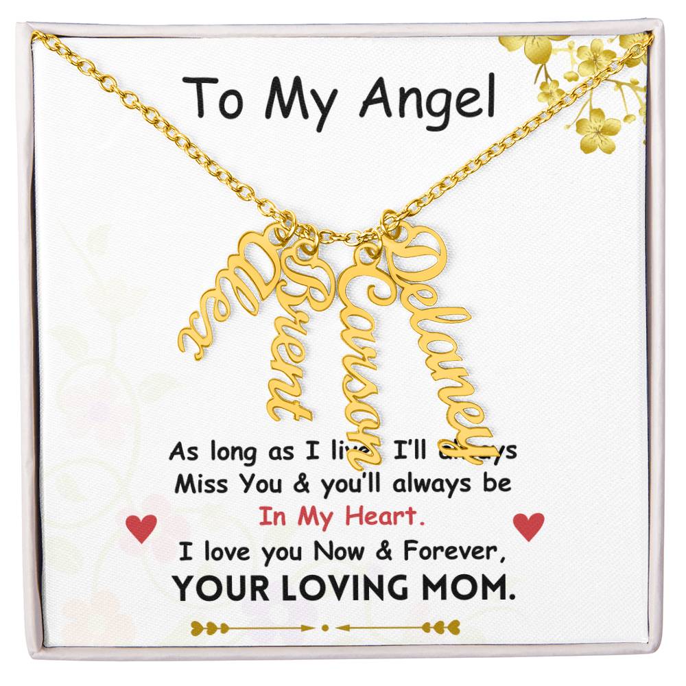 Vertical Name Necklace