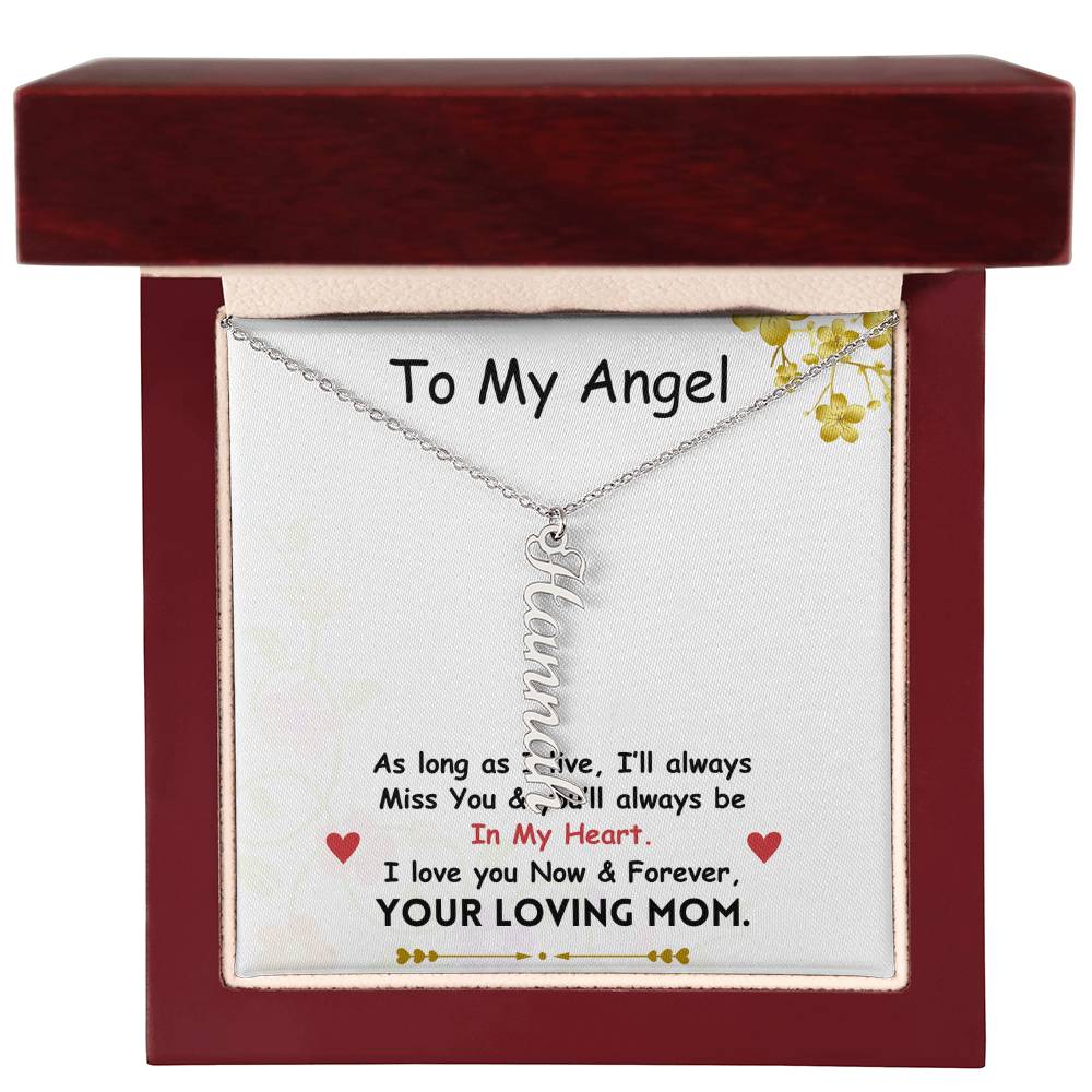 Vertical Name Necklace