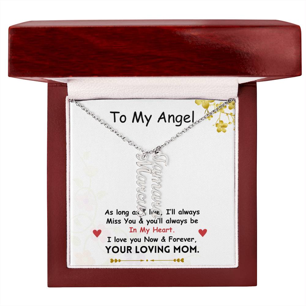 Vertical Name Necklace