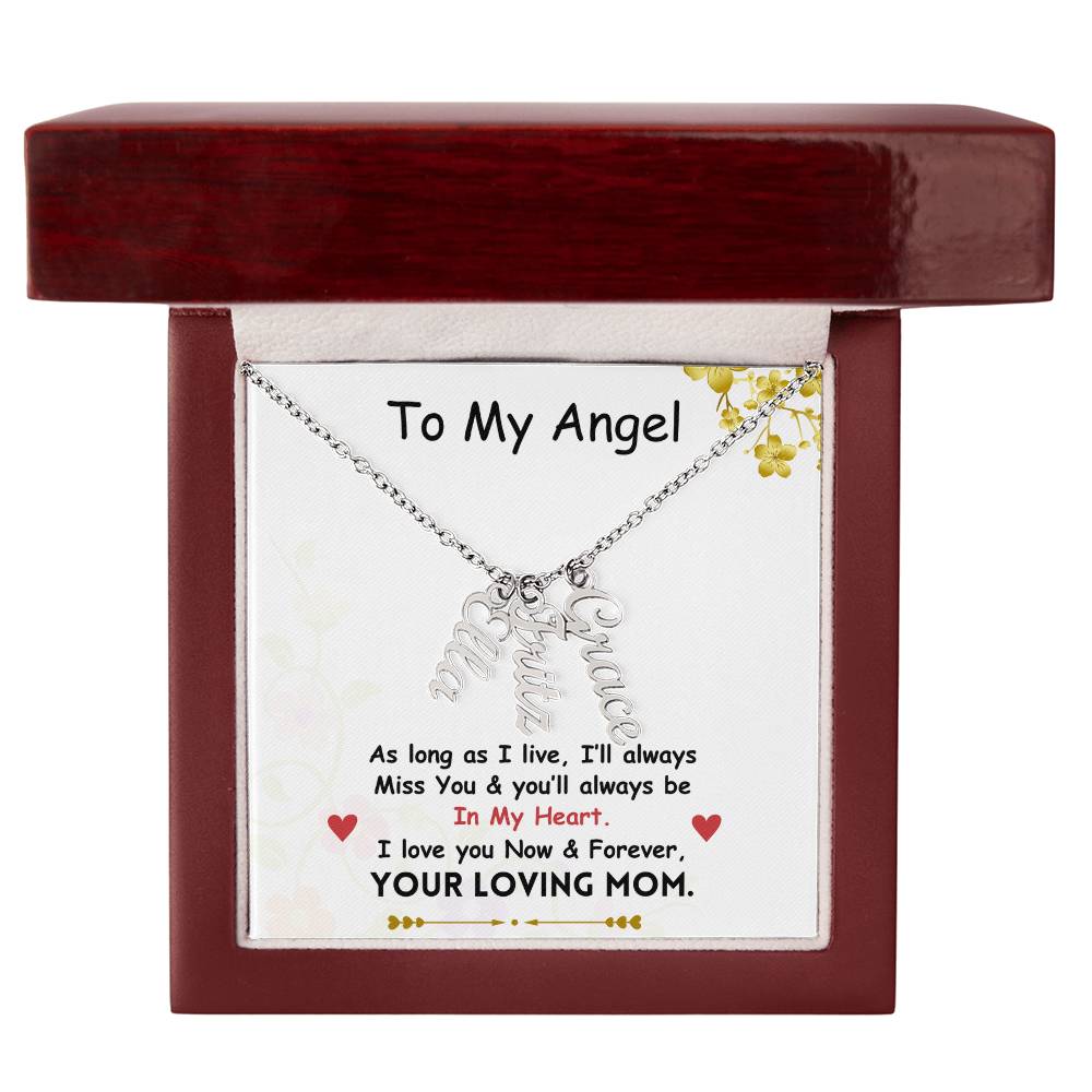 Vertical Name Necklace