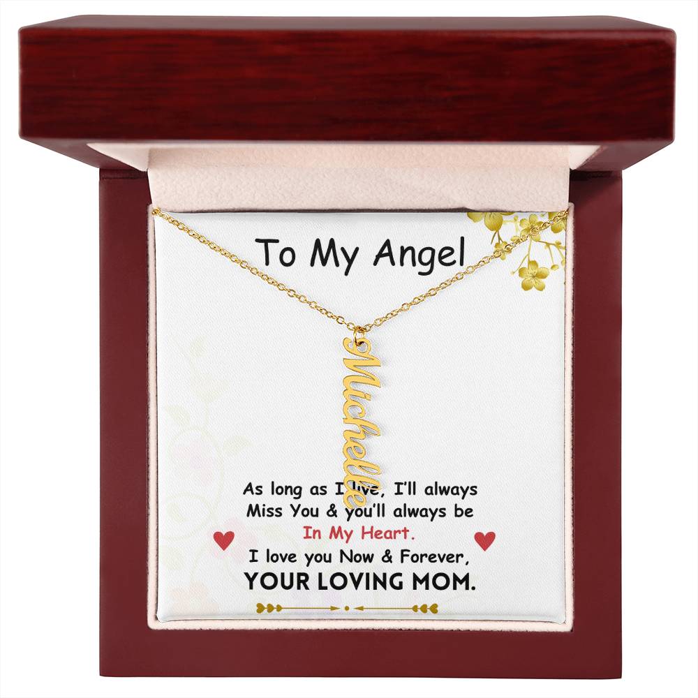 Vertical Name Necklace