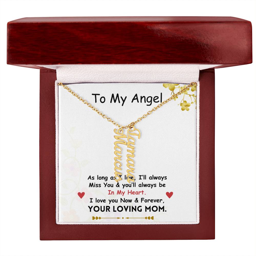 Vertical Name Necklace