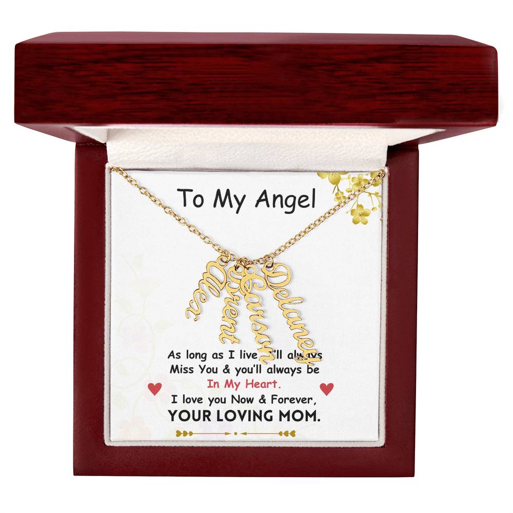 Vertical Name Necklace