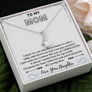 My Loving Mom - Alluring Beauty Necklace White