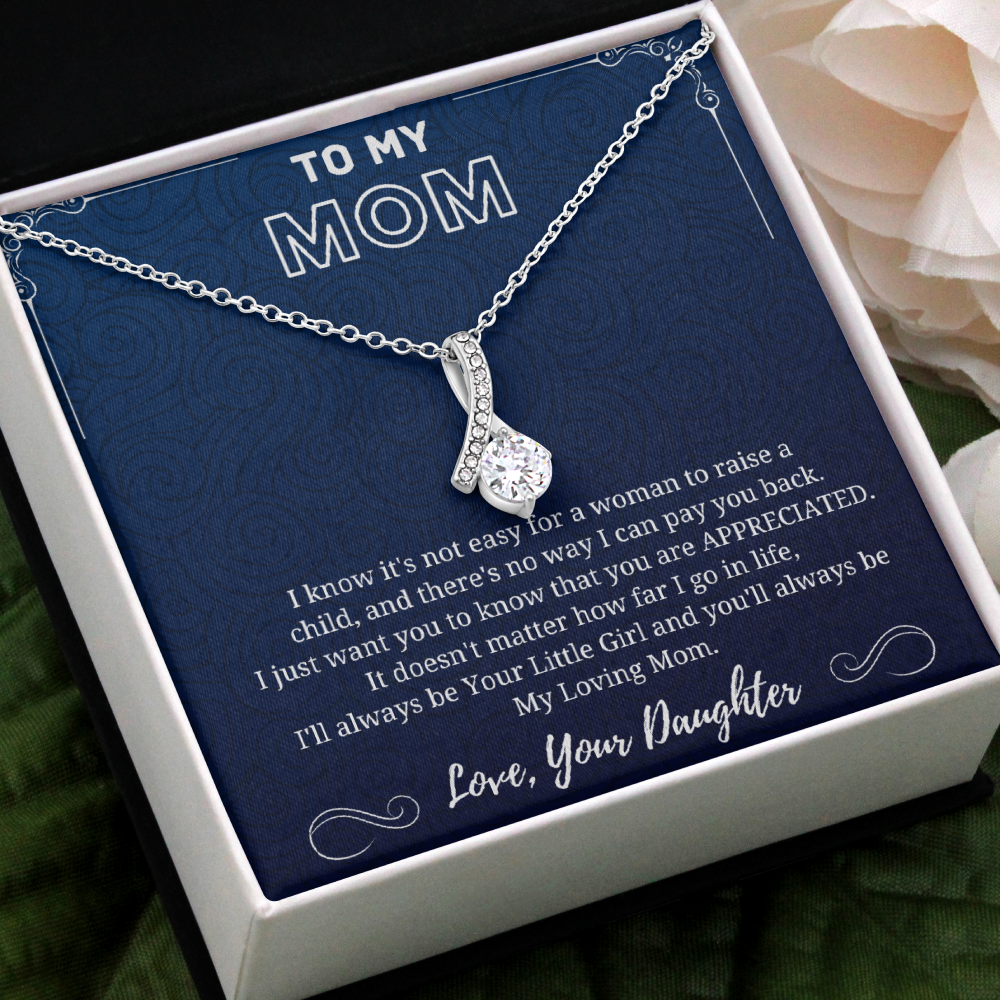 My Loving Mom - Alluring Beauty Necklace Blue