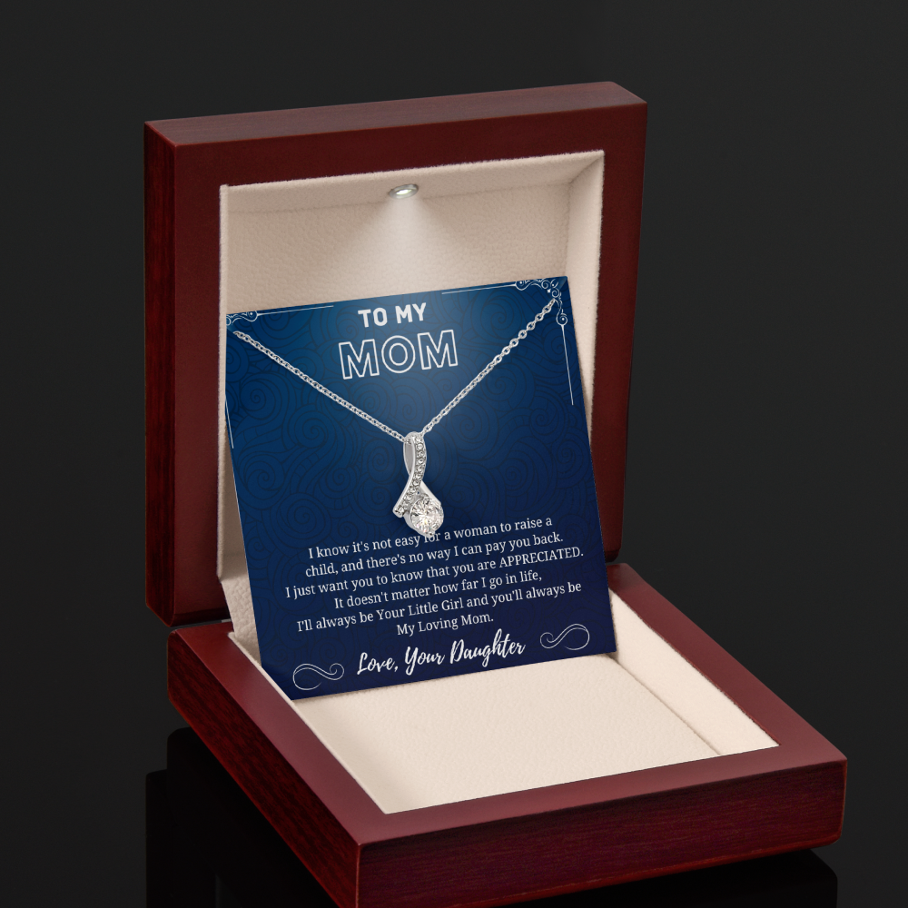 My Loving Mom - Alluring Beauty Necklace Blue