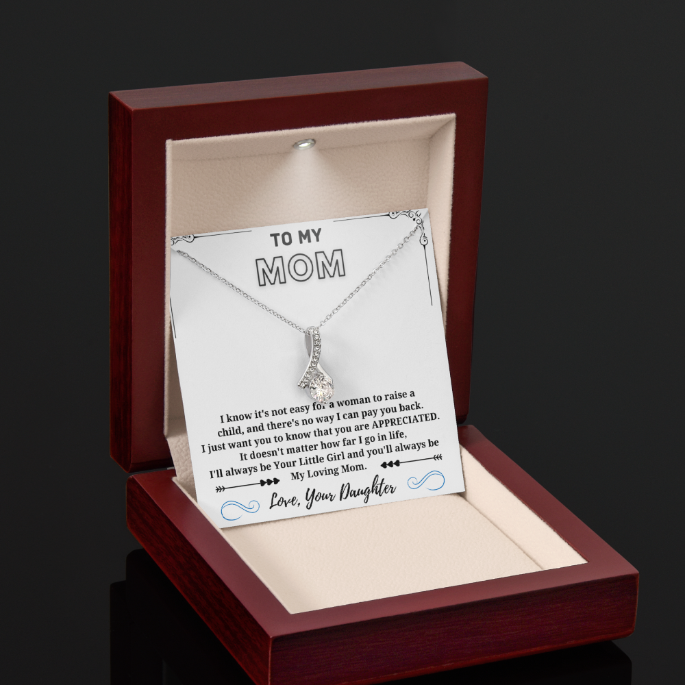 My Loving Mom - Alluring Beauty Necklace White