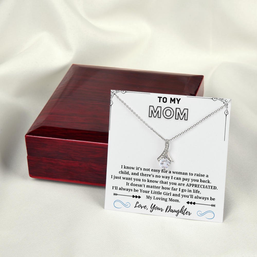 My Loving Mom - Alluring Beauty Necklace White