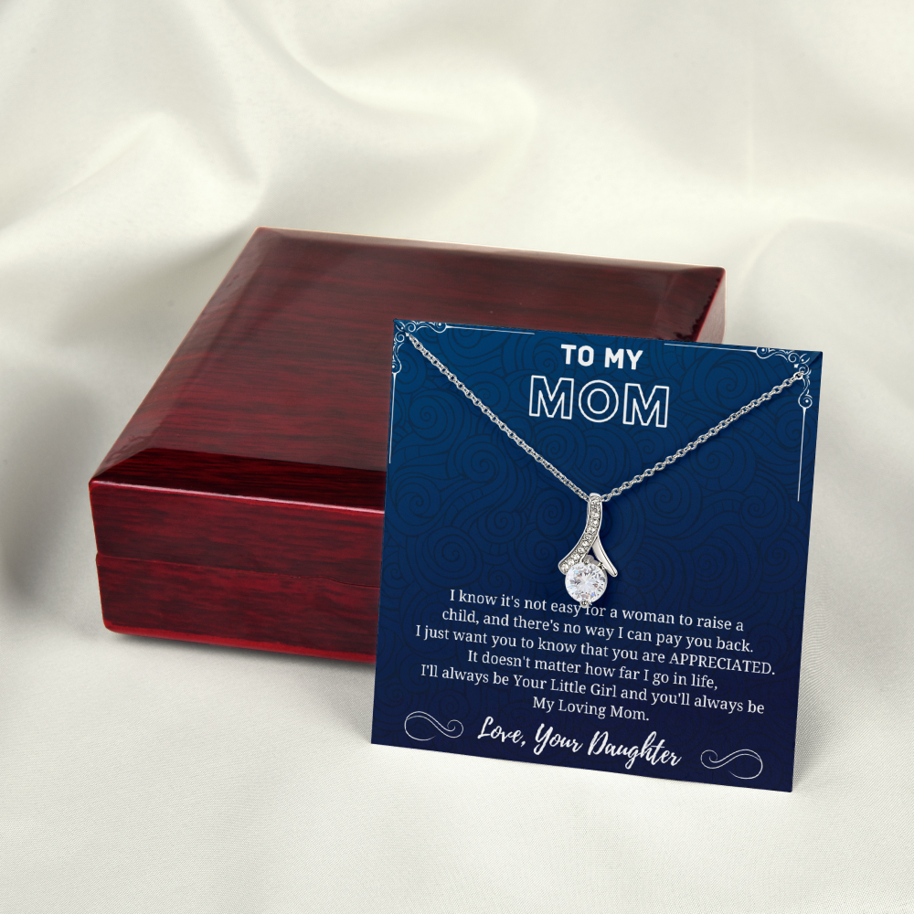 My Loving Mom - Alluring Beauty Necklace Blue