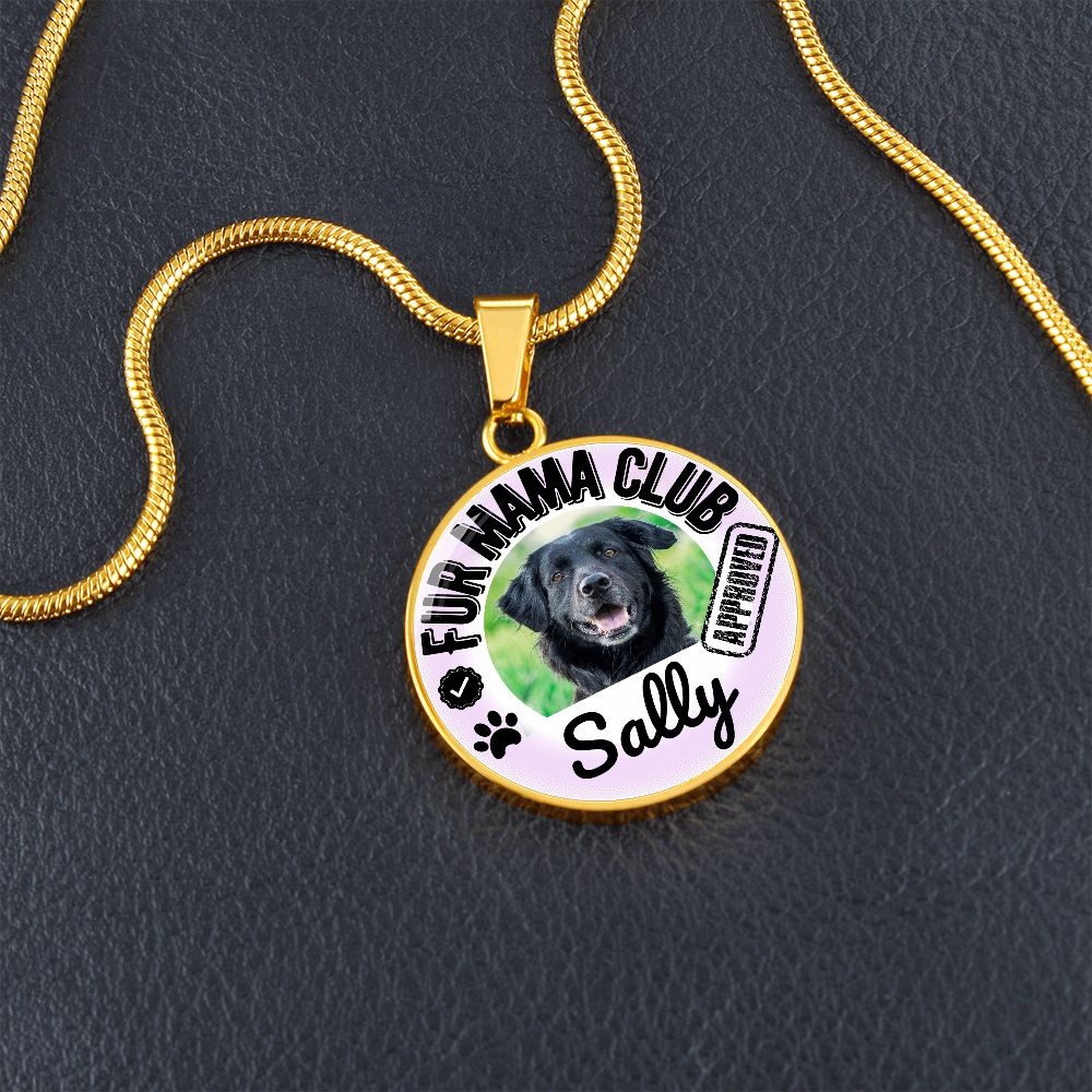 Fur Mama Club Custom Photo and Name Necklace