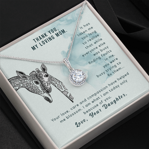 Thank You Loving Mom Hope Necklace Gift