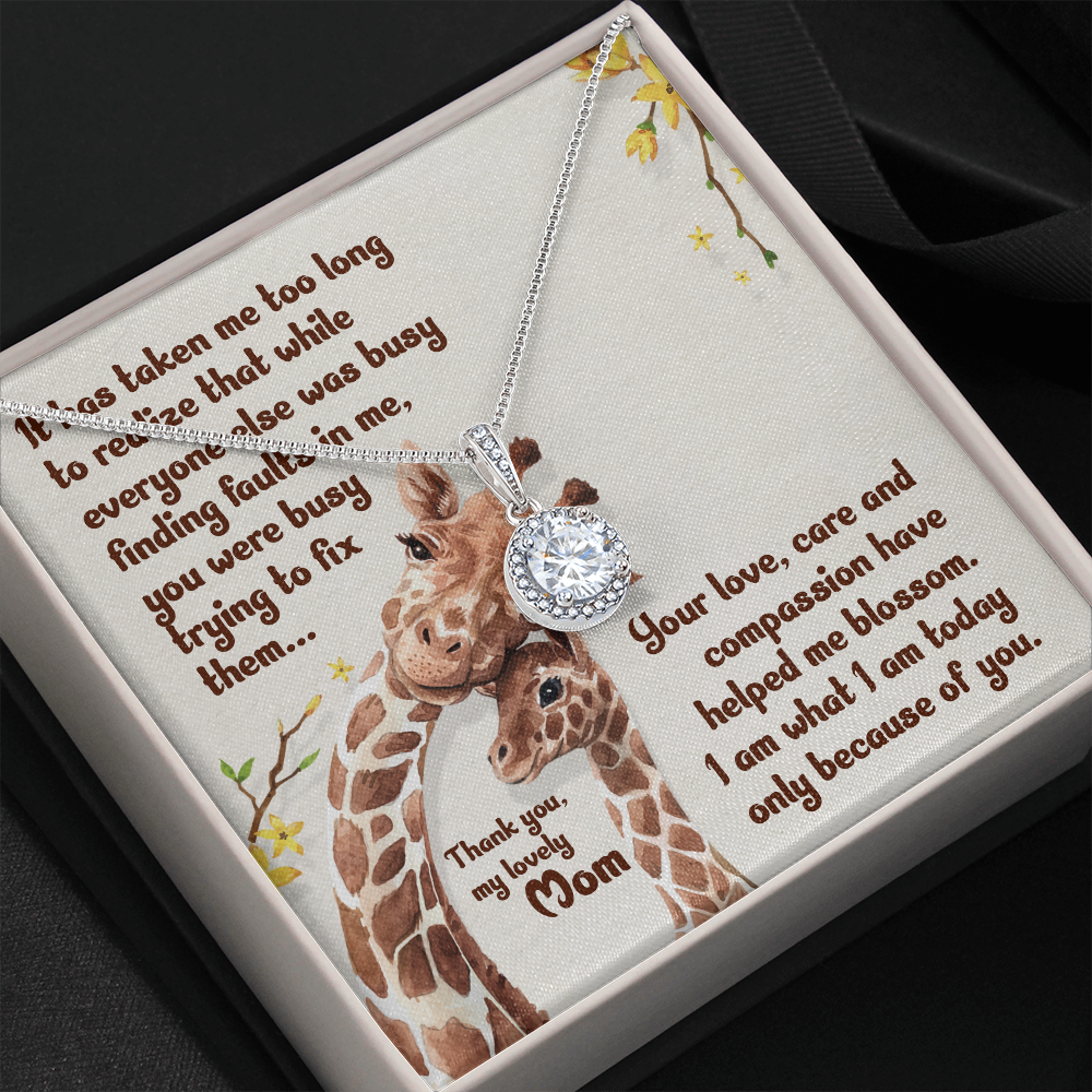 Thank You Mom Hope Necklace Gift