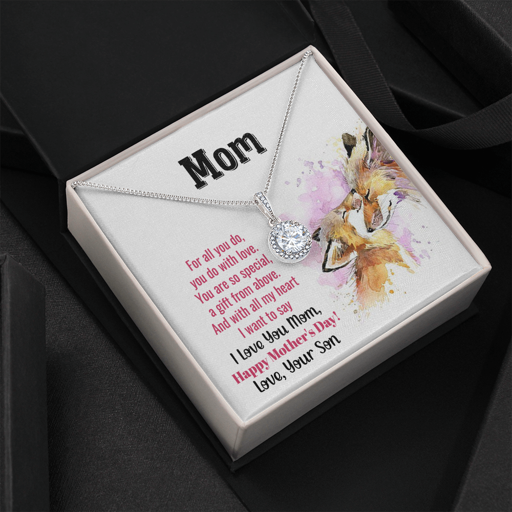 For All You Do Mom Hope Necklace Gift