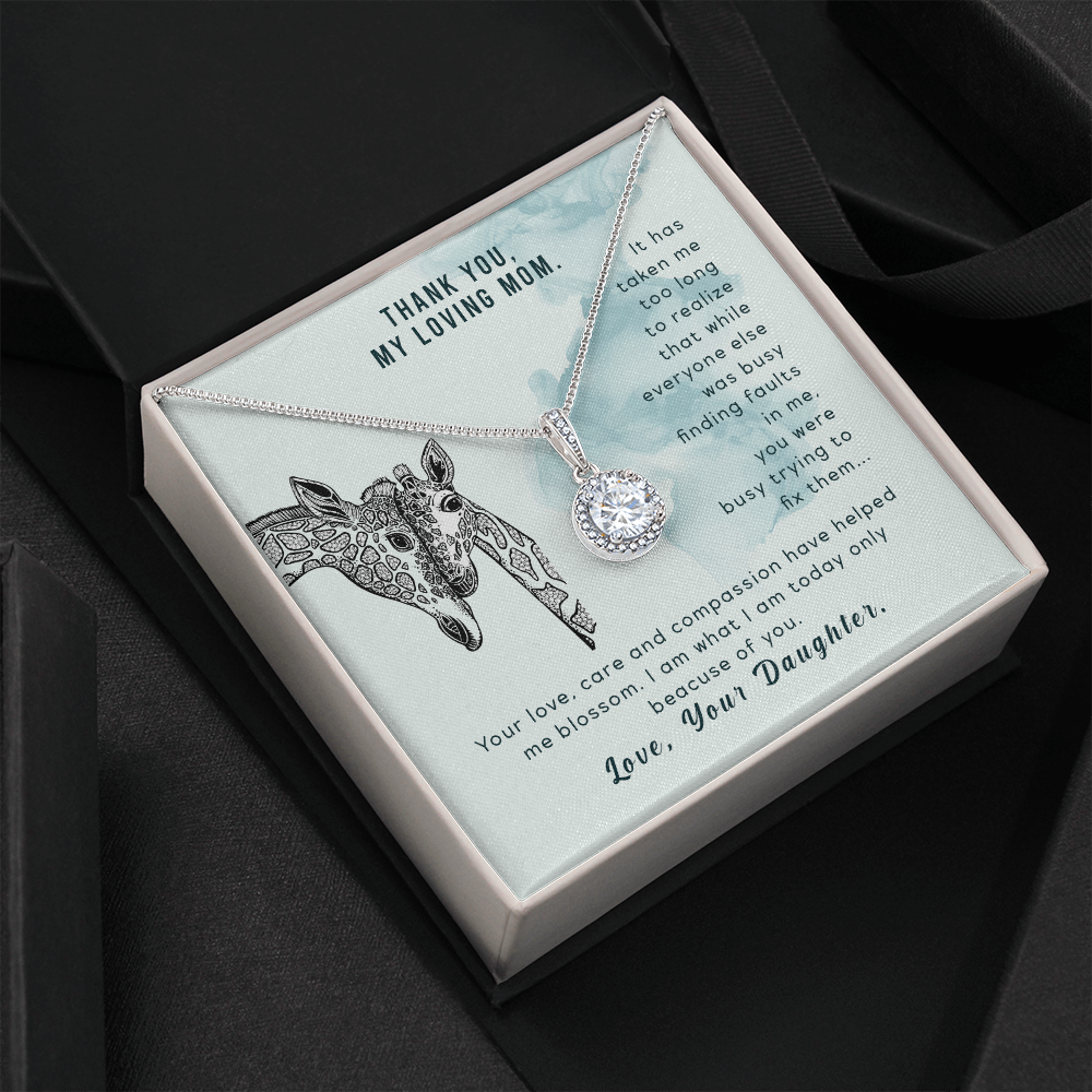 Thank You Loving Mom Hope Necklace Gift