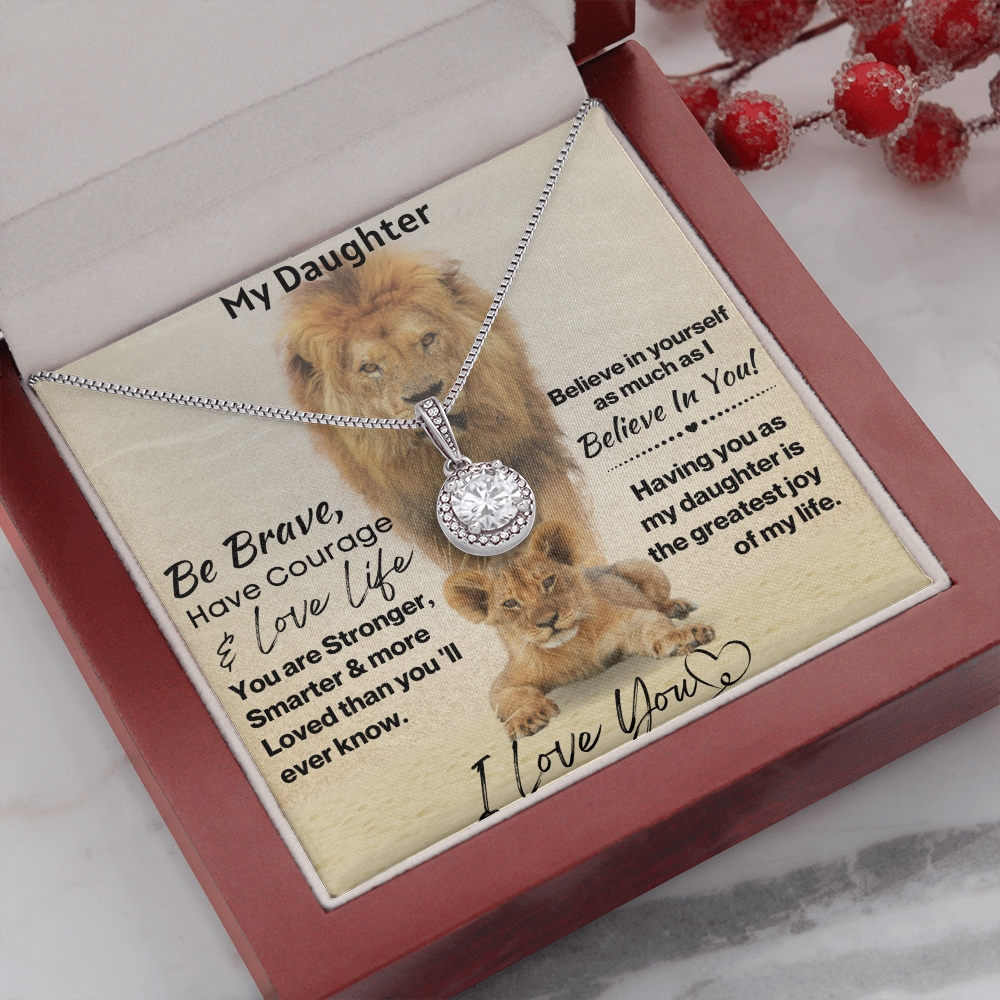 My Daughter Be Brave Eternal Hope Necklace