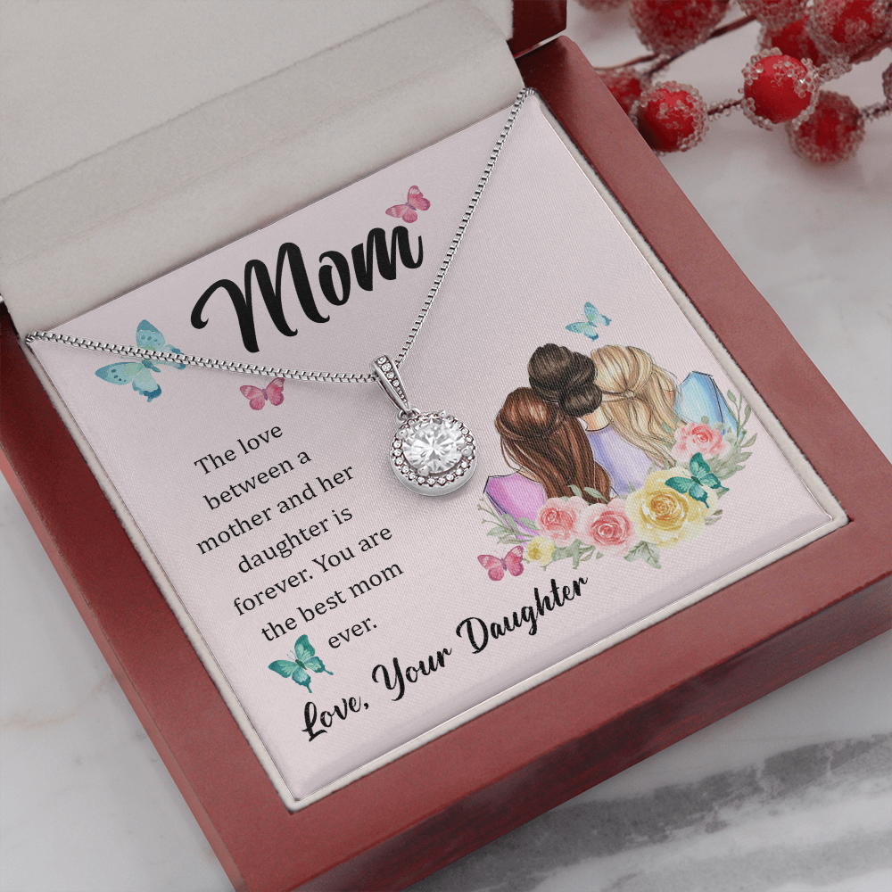 Mom Daughter Love Hope Necklace Gift