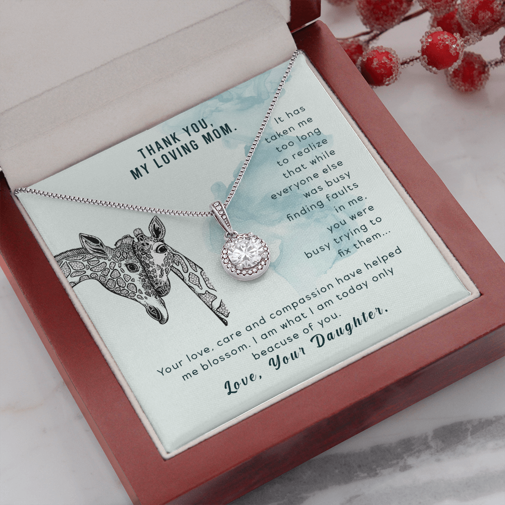 Thank You Loving Mom Hope Necklace Gift