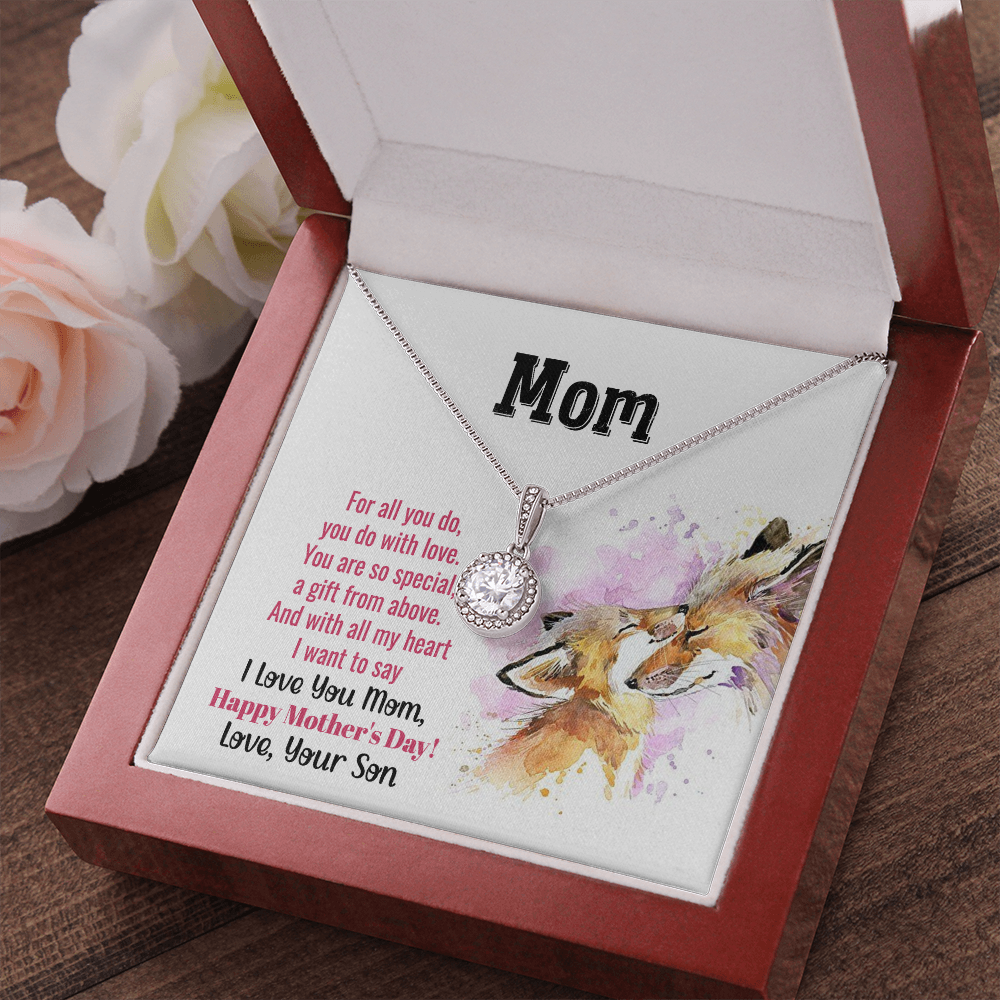 For All You Do Mom Hope Necklace Gift