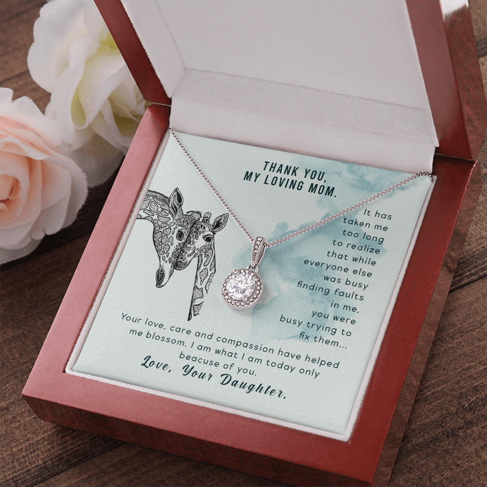 Thank You Loving Mom Hope Necklace Gift