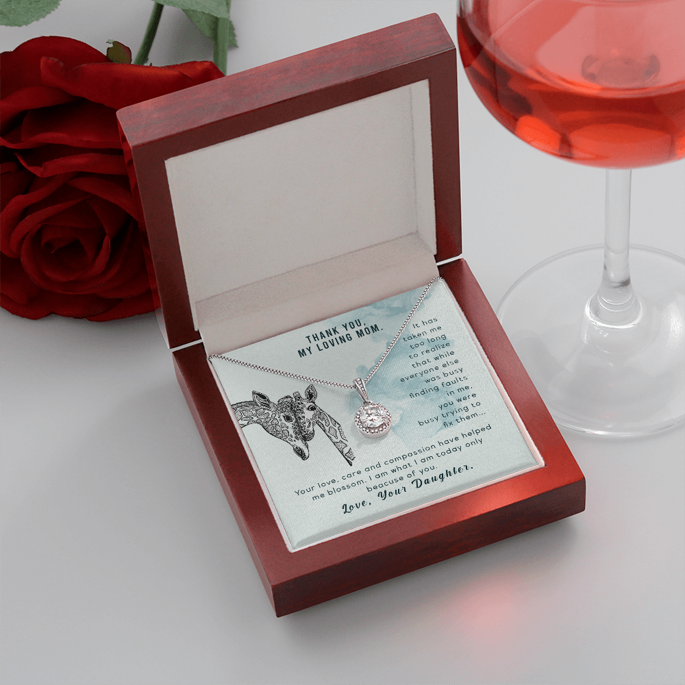 Thank You Loving Mom Hope Necklace Gift