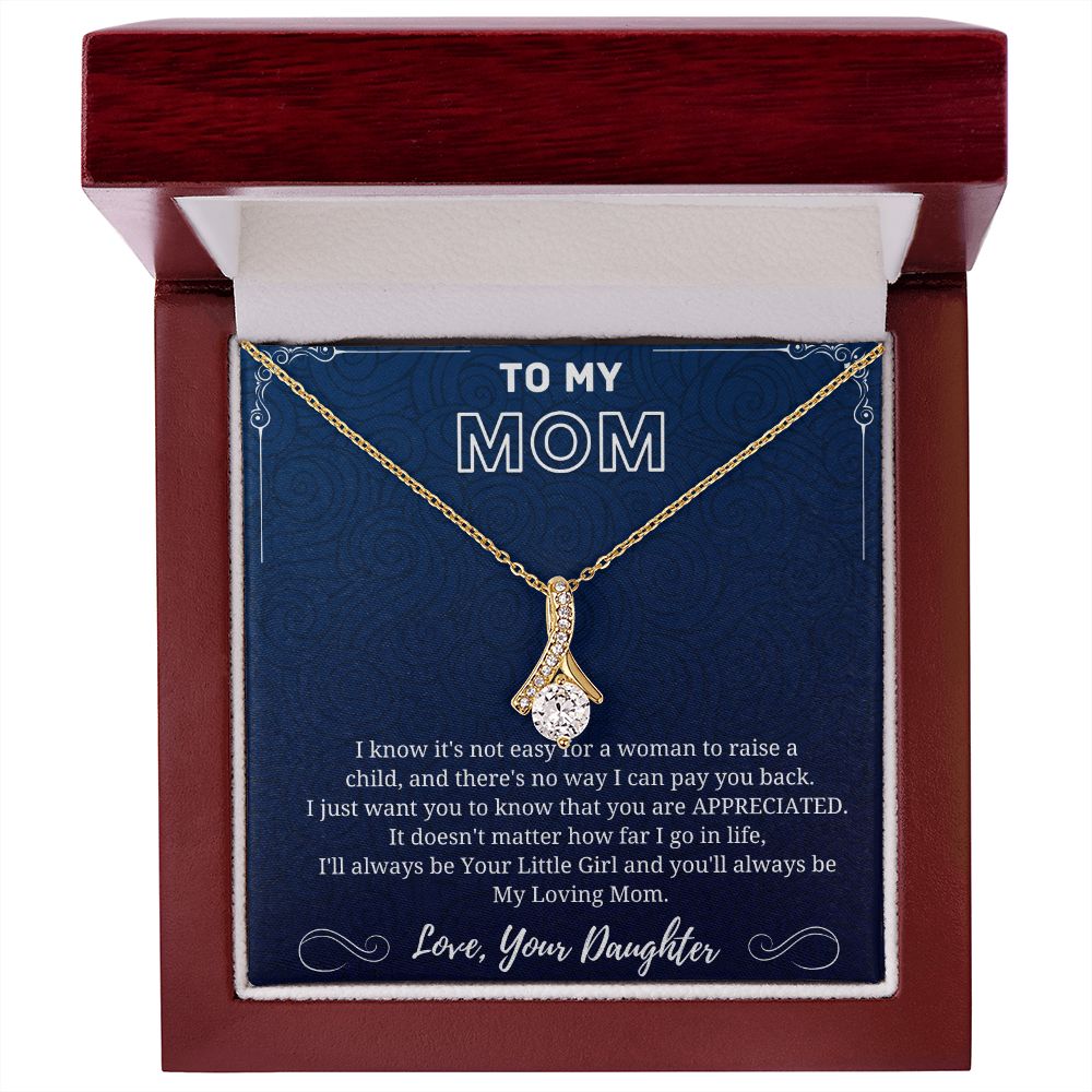 My Loving Mom - Alluring Beauty Necklace Blue