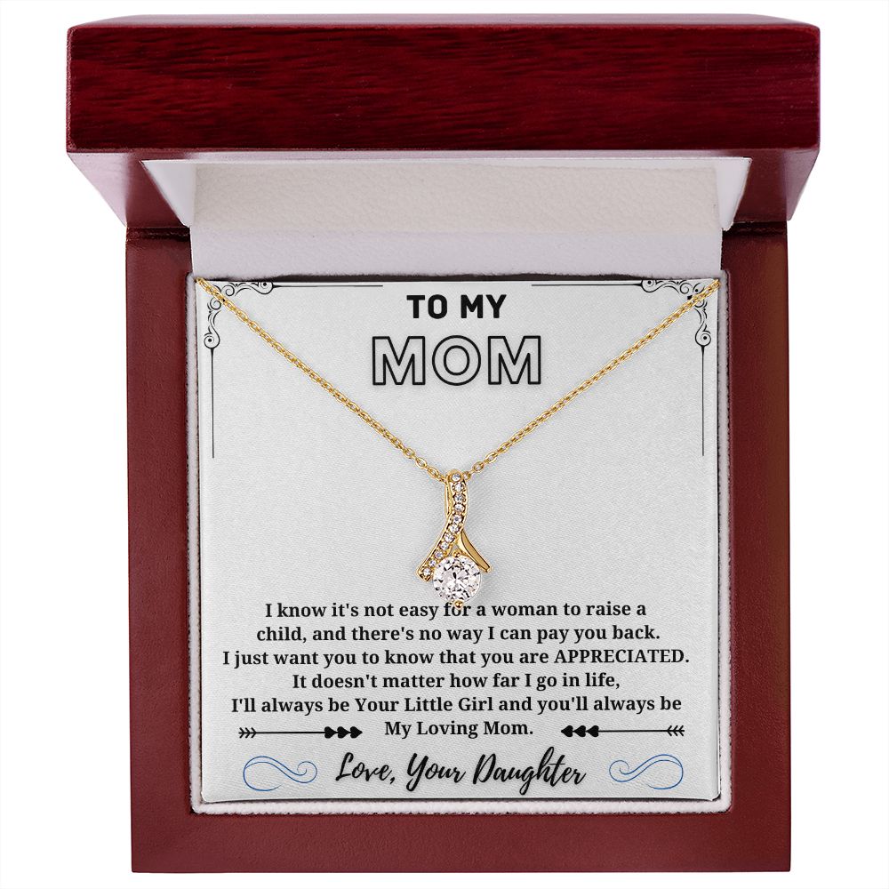 My Loving Mom - Alluring Beauty Necklace White