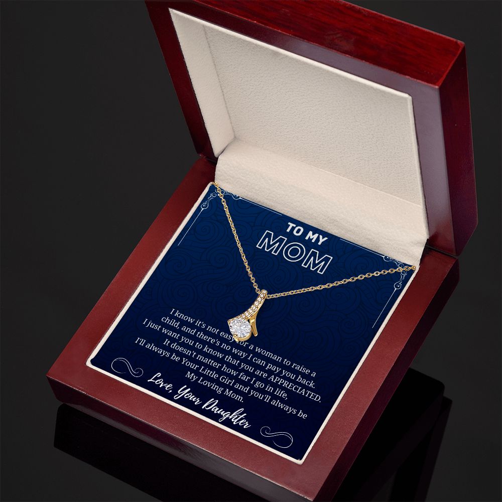 My Loving Mom - Alluring Beauty Necklace Blue