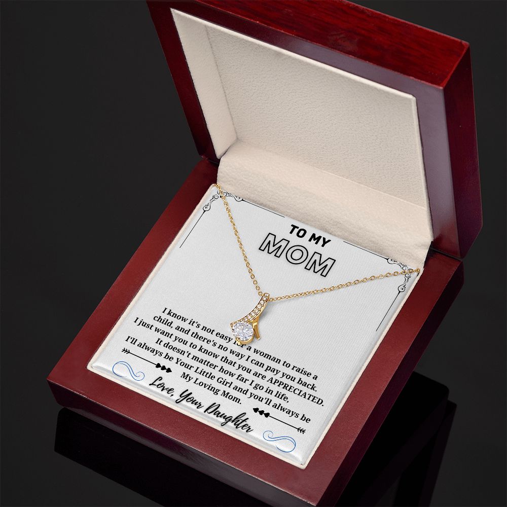 My Loving Mom - Alluring Beauty Necklace White