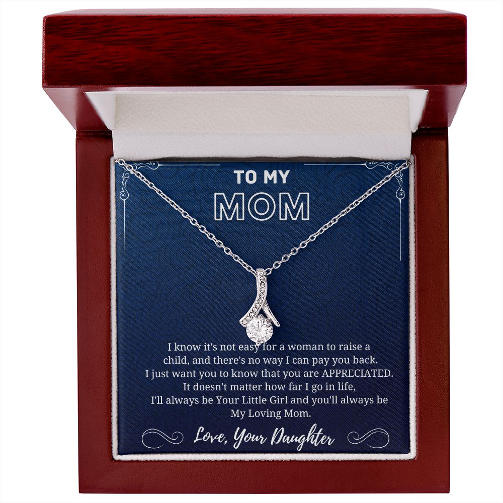 My Loving Mom - Alluring Beauty Necklace Blue