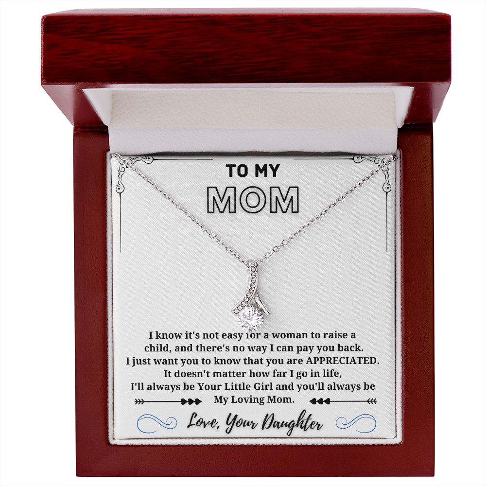 My Loving Mom - Alluring Beauty Necklace White